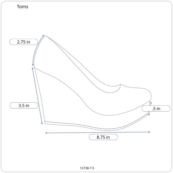 Toms STELLA Abstract Floral Canvas Peep Toe Cork Wedge Heel Slip On Shoes Size 9 - Picture 11 of 16